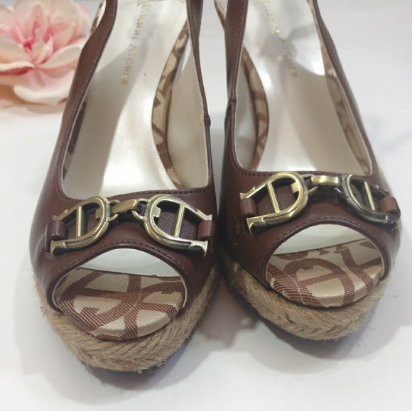 Etienne Aigner Olexa Peep Toe Wedges - Picture 3 of 8